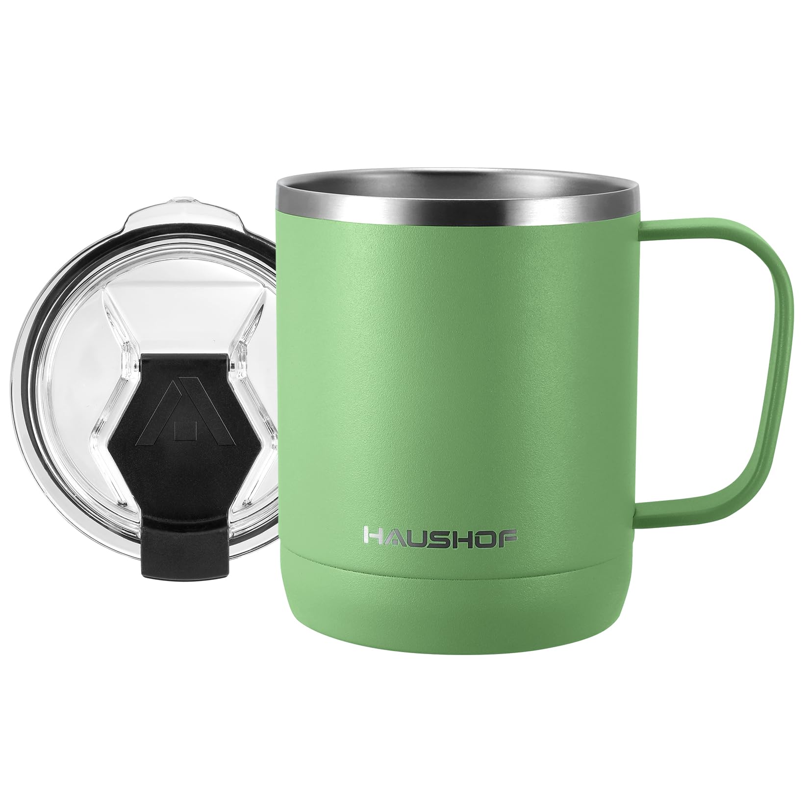 

HAUSHOF Stainless Steel Vacuum Insulated Coffee Mug with Lid, 300ml Capacity, Double Walled, Keeps Hot or Cold, Portable Tumbler, Convenience Store