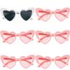 Bachelorette Party Sunglasses Bride To Be Bridesmaid Gift Wedding Bridal Shower Decor Black White Square Heart Shaped Glasses