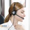 Telephone Headset, Single Ear, Noise-Canceling Microphone, Headphone for Landline Telephones, Wantek RJ9, Call Center Telephone Headset, Compatible Wi