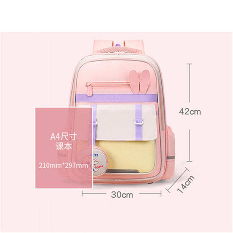 Rabbit series large capacity student backpack for boys and girls Lightweight school bags Cute cartoon elementary schoolbags