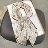 Small silk scarf women's long square scarf with shirt decoration neck guard, scarf accessories, tie, summer streamer ribbon.