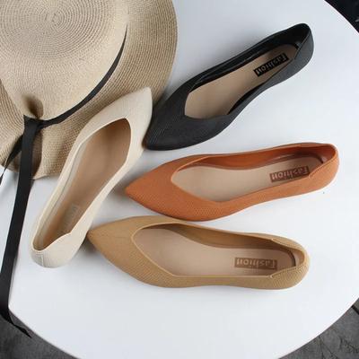 2024 Pointed Sandals Fashion Flat Sole Solid Casual Shallow Mouth Single Shoe Woman Designer Shoes Zapatos Diseñador