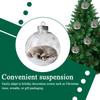 Christmas Ball Ornaments Shatterproof Transparent Decor Hangable Dog Balls For Shopping Mall Bedroom Window Store Home Holiday