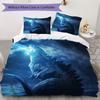 Giant Monster City Attack Bedding Without Core 1 Duvet Cover 2 Pillowcase Without Core Christmas Birthday Gift Bedding Set