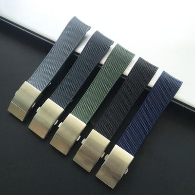 21MM Zwart Blauw Grijs Groen Rubber Siliconen Horlogeband Waterdichte Horlogeband Voor Longines Conquest HydroConquest L3 Accessoires