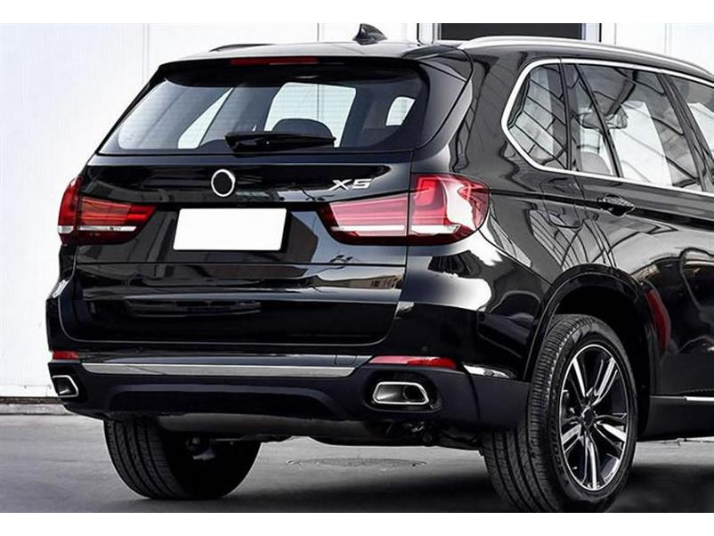 BMW X5 F15 (2014-2018) Tailpipe Upgrade: Round to Square Rear Bumper Exhaust Conversion Kit