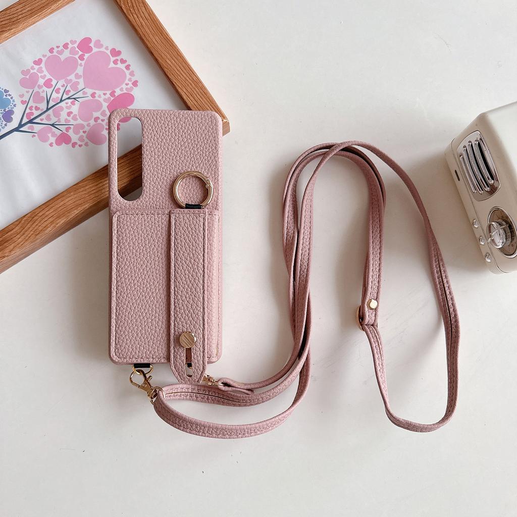 Wrist Strap Crossbody Ring Holder Magnetic Wallet Leather Case For Sony Xperia 1V 10V 5V 5IV 10IV 1IV 5V Long Lanyard Bag Cover