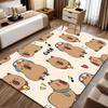 Kawaii Capybara Print Floor Mat for Cozy Bedroom Decor Living Room Nonslip Area Rug Sofa Floor Mat Soft Rug for Any Space