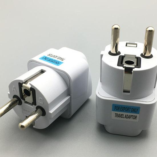 Adaptor universal pentru priză UE AU Marea Britanie SUA la UE Adaptor de călătorie euro AC Convertor de priză electrică Priză
