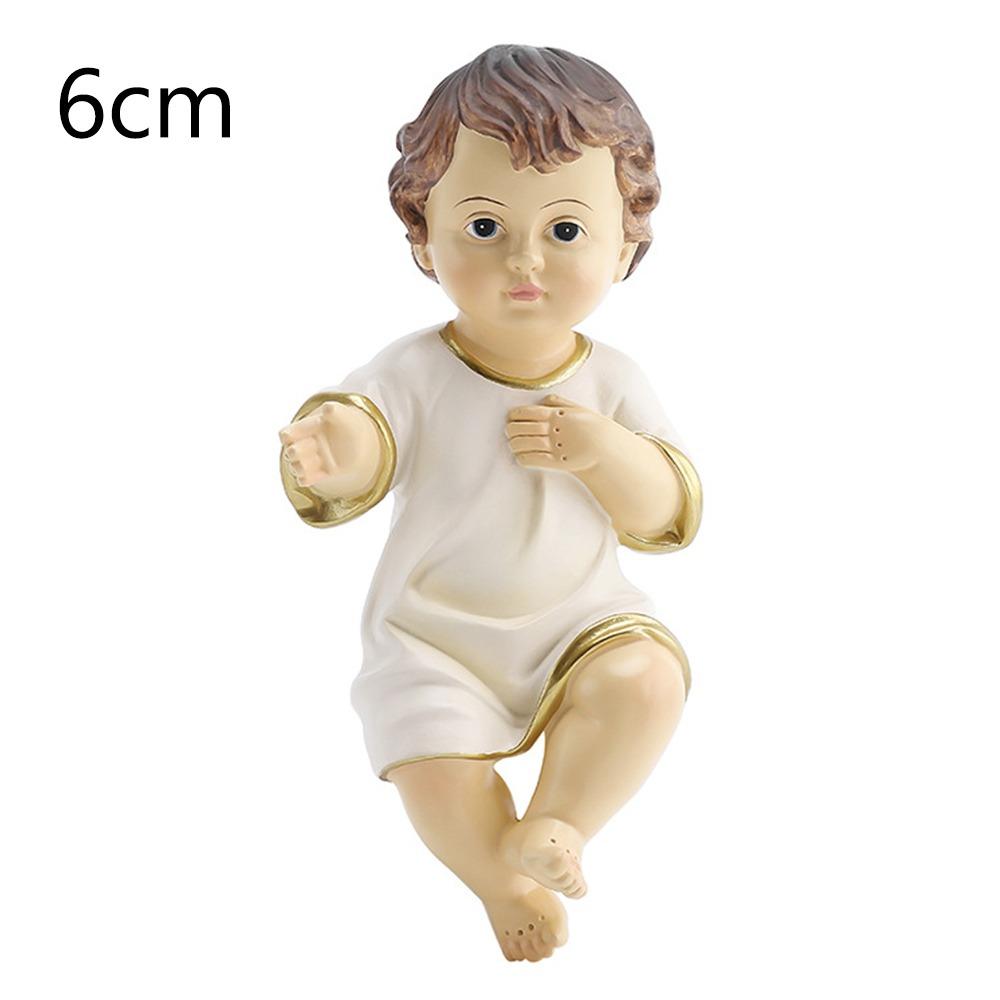 

Настольные аксессуары Фигурки младенцев и детей Садовые поделки Садовые статуэтки Домашняя статуэтка Иисуса Рождество 6cm