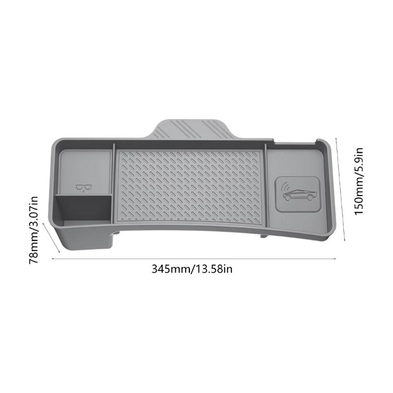 Car Dashboard Storage Tray for Y Juniper 3 Screen Rear Phone Box Waterproof Silicone Organizer Tray