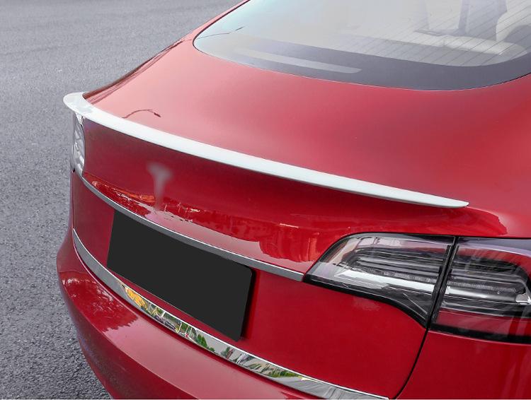 Compatible with Tesla Model 3 Original Rear Spoiler Wing Diffuser, No Drilling Required.
