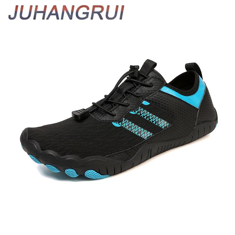 Outdoor Mens Womens Barefoot Water Shoes Five-Finger Fitness Yoga Shoes Breathable Lightweight Non Slip Outdoor Walking Shoes