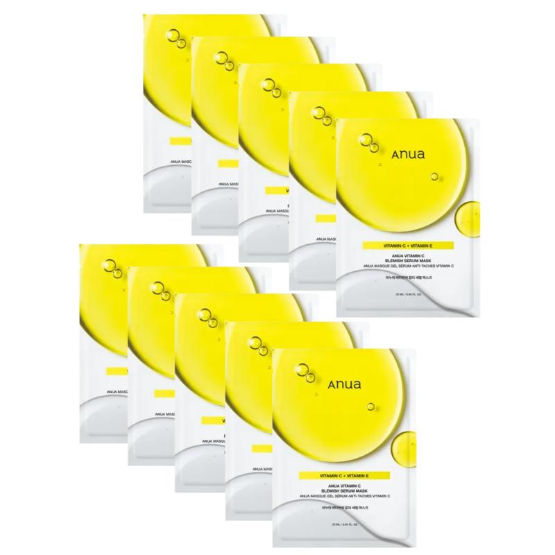 Anua Green Lemon Vita-C Dark Spot Serum Mask 25ml