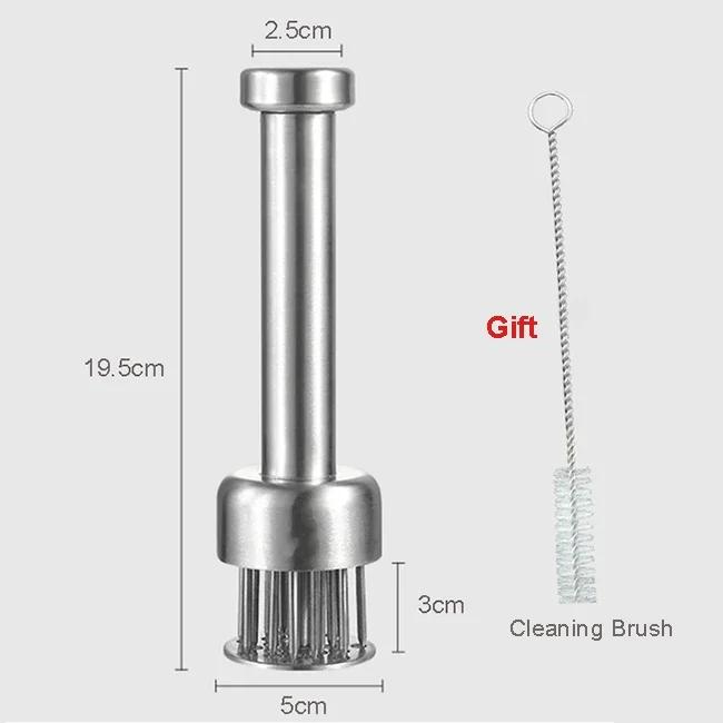 

Durable 21 Ultra Sharp Needle Blade Tenderizer for Steak, Beef - Kitchen Cooking Tools, 304 Stainless Steel Meat Tenderizer серебряный