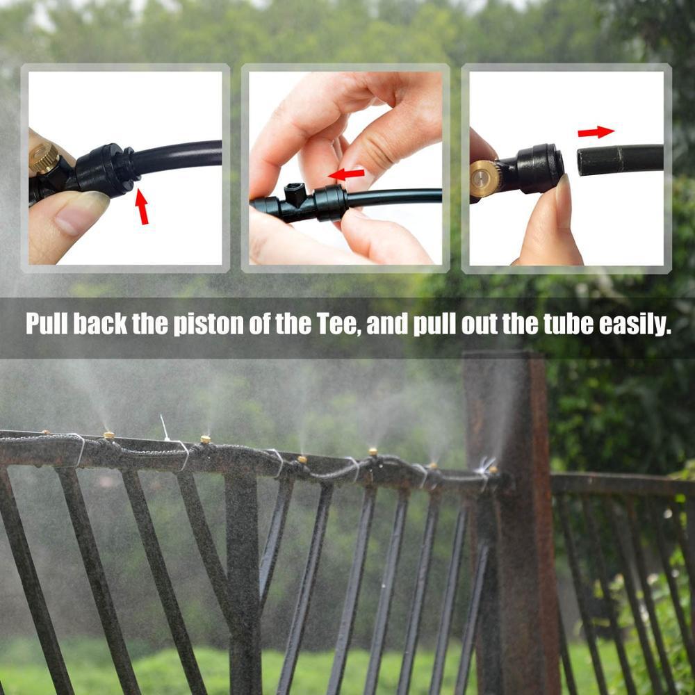 Tap Water Misting System for Courtyard and Trampoline Cooling
