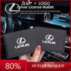 2026 Hot Interior Stickers Ultra-thin Car Driver License Cover Credit Card Holder For F SPORT ES RX NX LS UX LM LX GX LC R