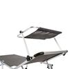 Tumbona de jardín con dosel solar - Ajustable