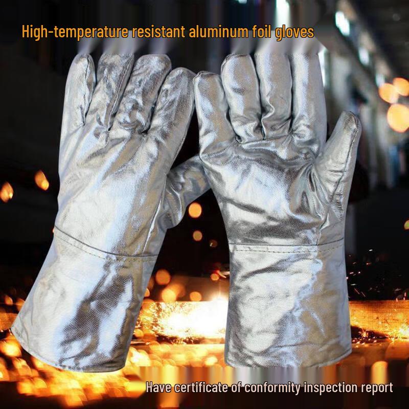 Kaixin 37cm Heat-Resistant Aluminum Foil Gloves