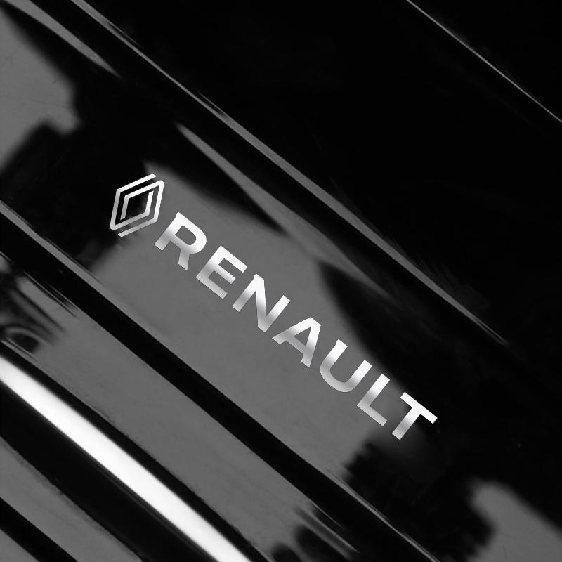 Insignia Emblema Pegatinas para Coche Pegatina Lateral Guardabarros Ventana Carrocería Audio para Renault Megane 3 2 4 Clio4 5 Captur Trafic Scenic2