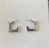 Korean Style Geometric Twisted Heart Earrings: Light Luxury Multi-Layer Niche Ear Jewelry for Women