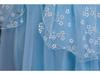 European & American Girls' Lace Flower Princess Dress with Bow & Small Train
