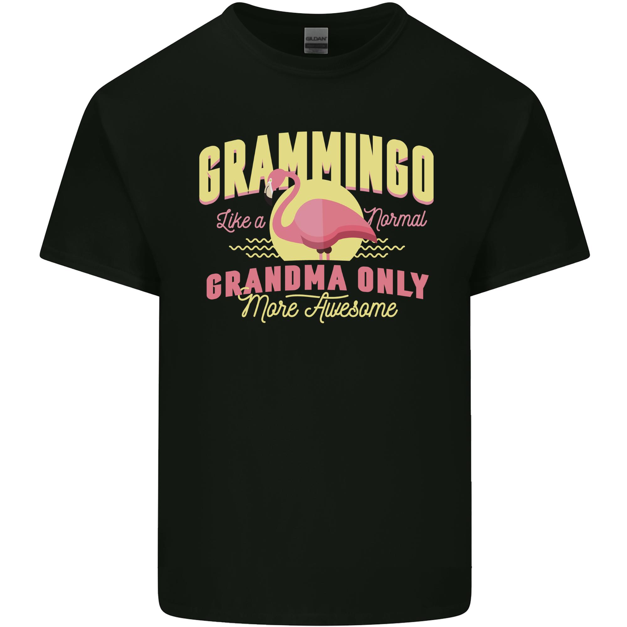 Gramingo Funny Grandma Flamingo Unisexs Light Cotton TShirt S