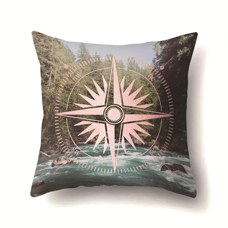 Four Seasons Landscape Pillowcase Office Living Room Home Pillowcase Car Ornaments