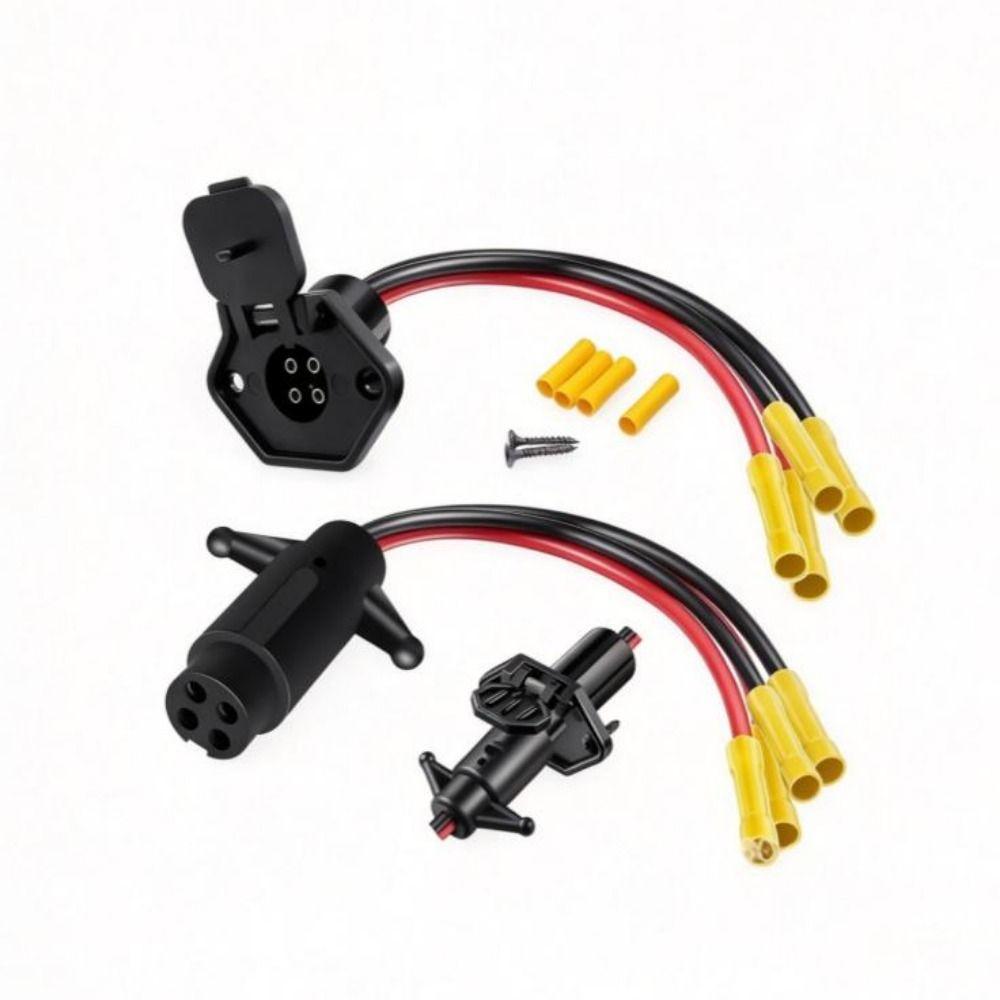 8AWG/10AWG 2-Wire Drag Motor Socket 12V-24V Marine Trolling Motor  for Boat Trolling Motor