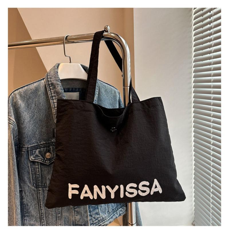 Canvas bag women's large-capacity new summer casual simple shoulder shopping bag class support