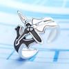 Sword Art Online Retro Kirito Asuna Cross Metal Adjustable Ring Fashion Men and Women Couple Rings
