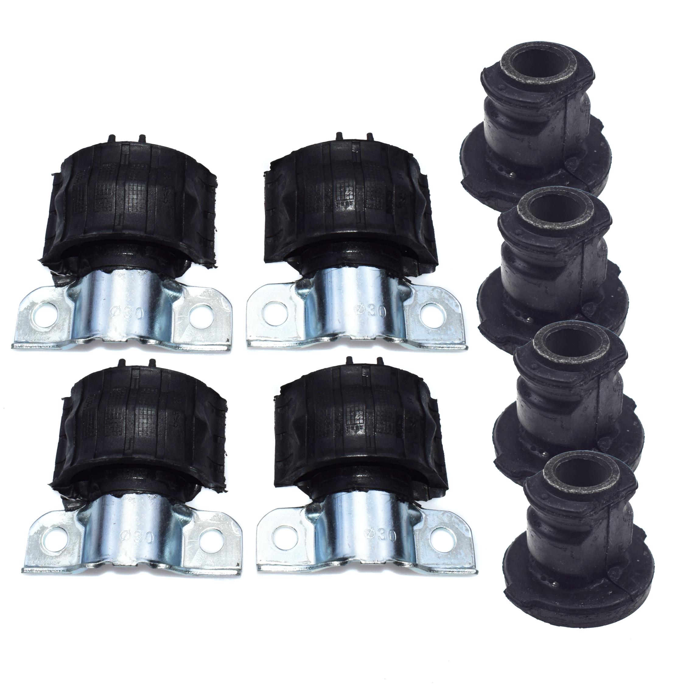 8 Pcs For Mercedes-Benz X164 W164 W251 ML R GL Front Suspension Sway Stabilizer Bar Bushing & Steering Rack Pinion Mount Bushing MULTI