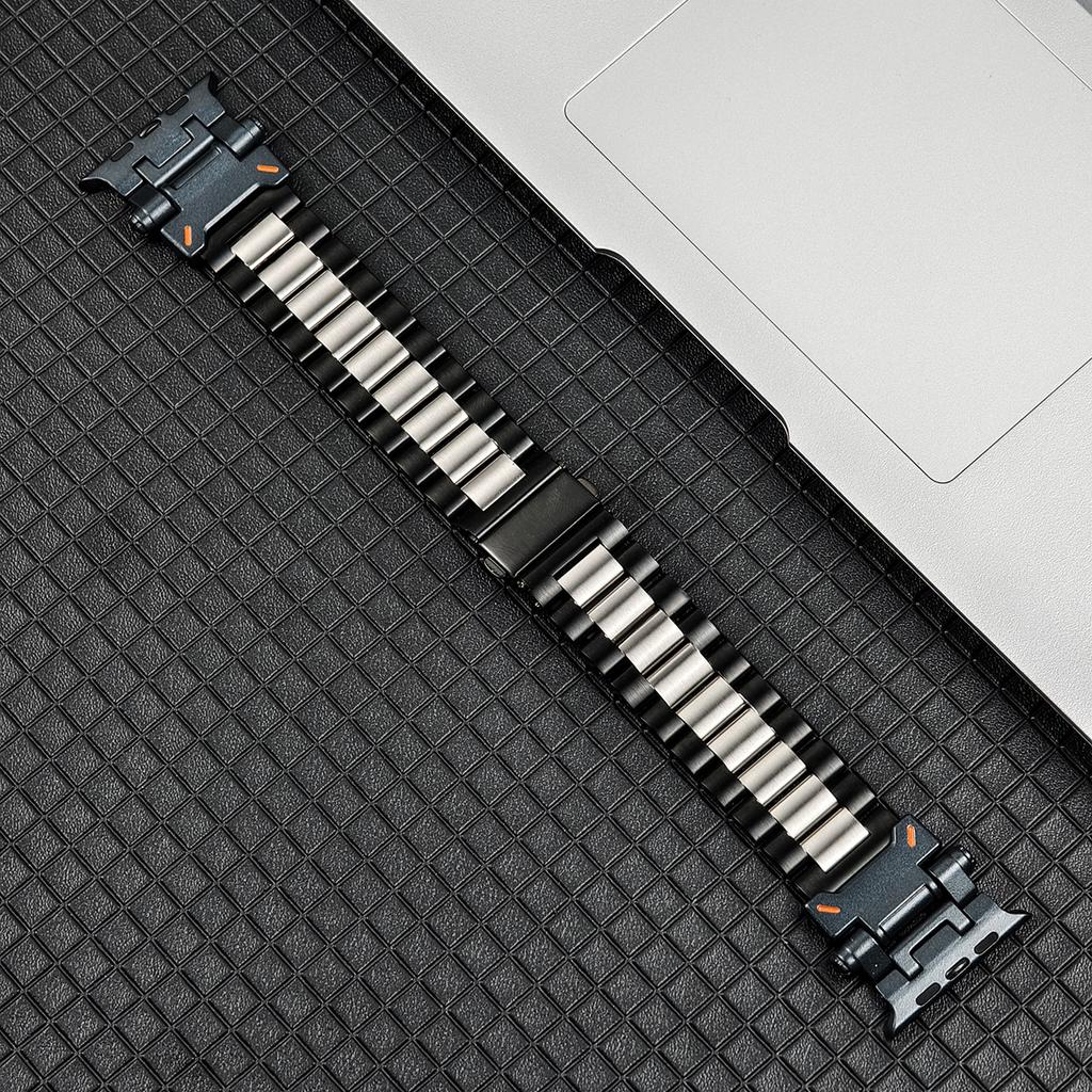 Metal+Stainless Steel Strap For Apple Watch Ultra 3/2/1 49mm Bracelet For Apple Watch Band 11 10 9 8 7 6 5 SE 42/45/46/49mm Band