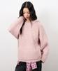 Yujen Eug Raglan Boucle Hoodie Knit_Pink