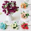 15head Rose Artificial Bouquet Silk Fake Flowers Wedding Party Decoration Home