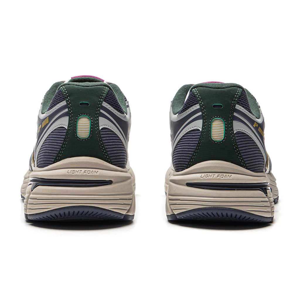 Li Ning Pentium P1000 Cushioning Slip Resistant Abrasion Resistant Rebound Low top Running Shoes Men's White Gray Blue AGCU411-3