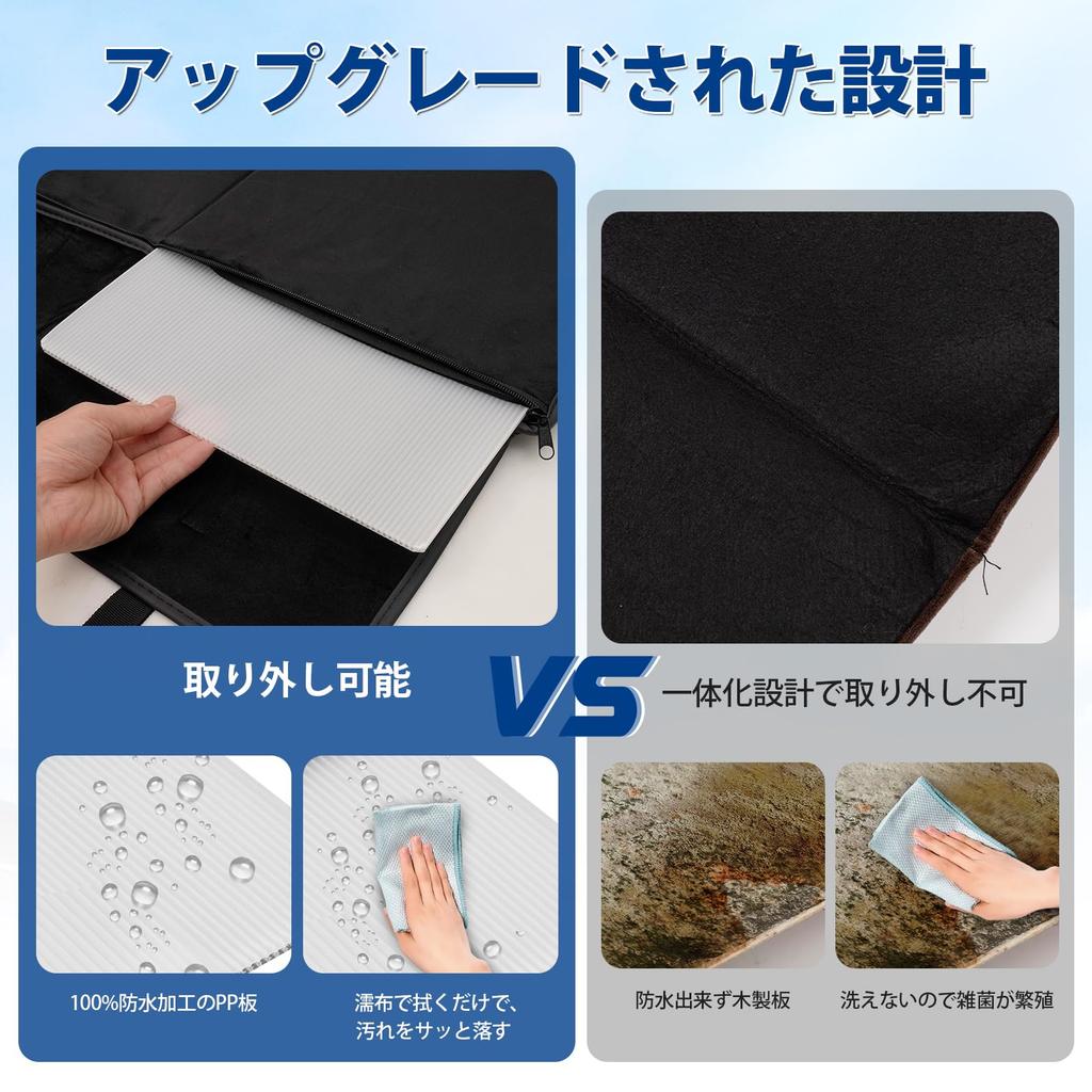 GIMUYA Auto Schlaflücke Rücksitz Outdoor Camping Autobett-Set mit Stauraum Kompakt Einfach Auto Kompatibel mit Kei Flanell PP Set Matte, Füllstoff, Matte,