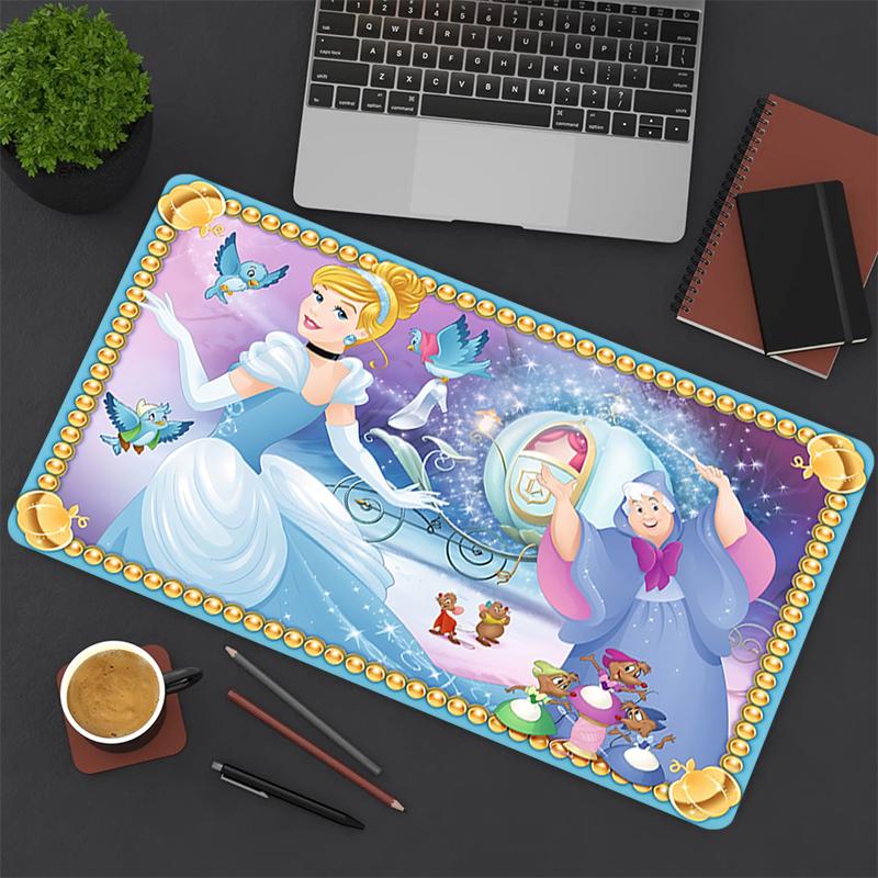 1Pc Cinderella'S Journey Gaming Mouse Pad Keyboard Desk Mat Non-slip Rubber Lock Edge Waterproof Computer Mousepad for Office Home Decor Ey112