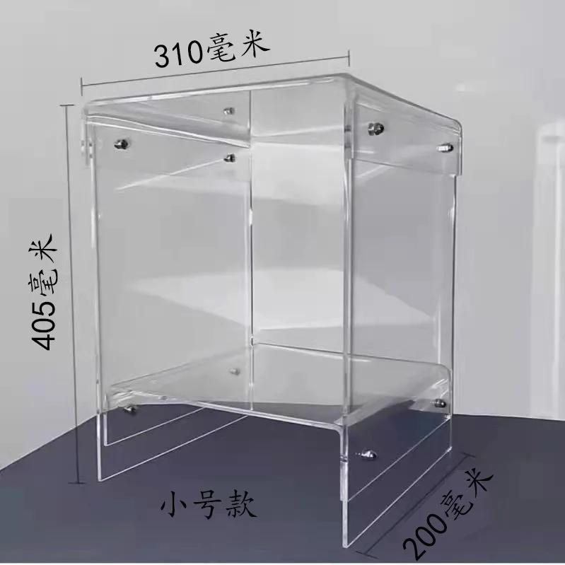 Modern Design Nordic Simple Double-layer Coffee  Acrylic Transparent Bedside Table Side   Small Household Tea Cabinet