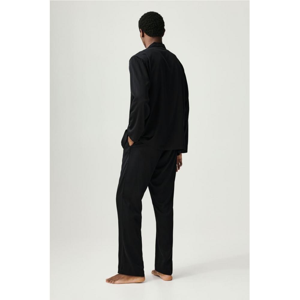 H M pajaMa sHirt And Pants Black