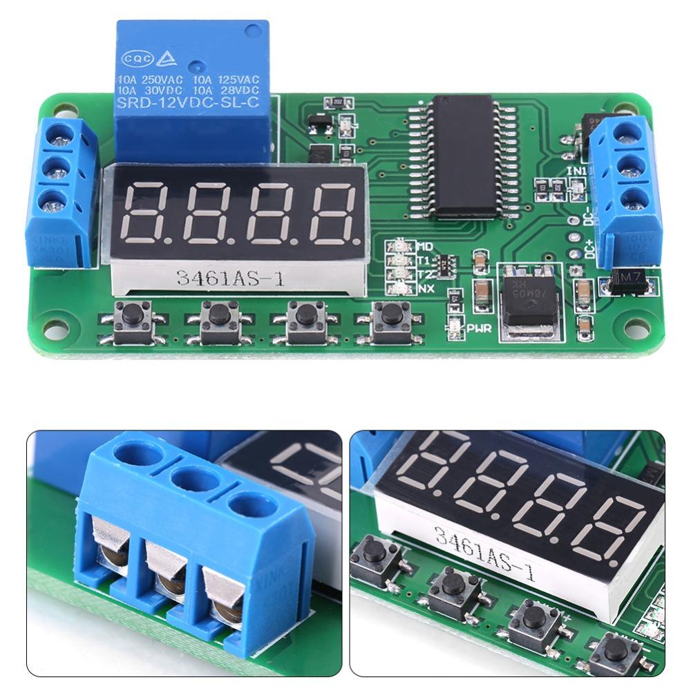 Control Module CE030 Delay Relay 1 Channel DC12V Time Delay Relay 12v LED Display Multifunctional Delay Timer Delay Control