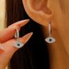 Evil Eyes Pendant Hoop Earring for Women New Fashion Huggies Party Jewelry Gifts Wholesale