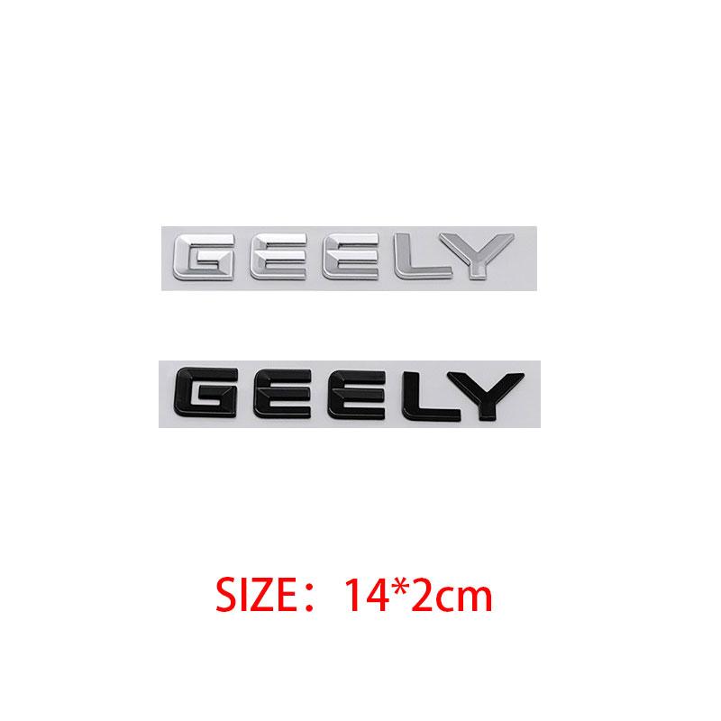 EMGRAND GEELY new letter Label Badge Car stickers for Geely Series Atlas EmgrandGT monjaro coolray modified body rear trunk logo