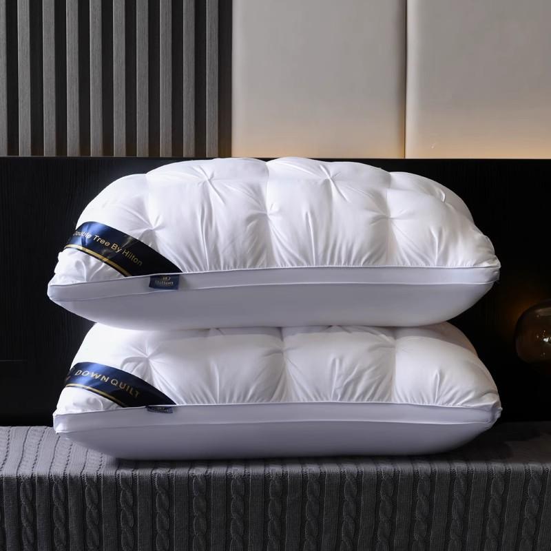 Pillow 48x74cm Pillow Core Pair Home Deep Sleep Neck Pillow Non-collapse High Pillow