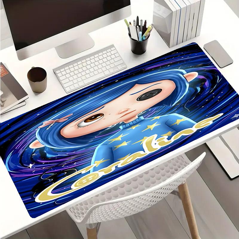 Coraline Mouse Pad - Kaymaz Kauçuk Taban, İş, Oyun, Ofis ve Ev Kullanımı İçin Pürüzsüz Yüzey, Masaüstü Mouse Pad