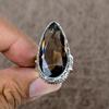 Smoky Topaz Genstone Handmade 925 Sterling Silver Jewelry Ring Size 8 KKG-490