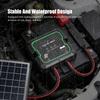 MPPT Solar Charge Controller 12v Waterproof Intelligent Portable Controller for AGM Gel Flooded and Lithium Battery