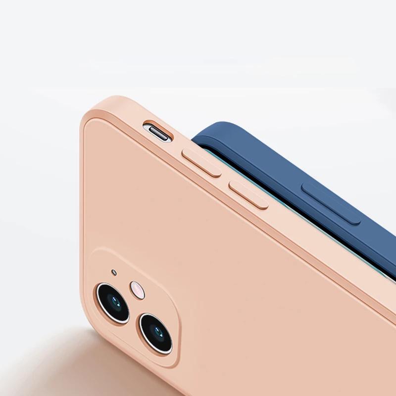 Original Official Silicone Case For Iphone 11 13 Pro X Xr Xs Case For Iphone 12 Pro Max 7 8 Plus Se 2020 Cover Cases