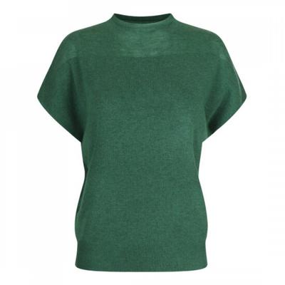 Shop Women Semi High Neck Simple Raglan Cap Sleeve KniT T shirT Bom Wkn260017