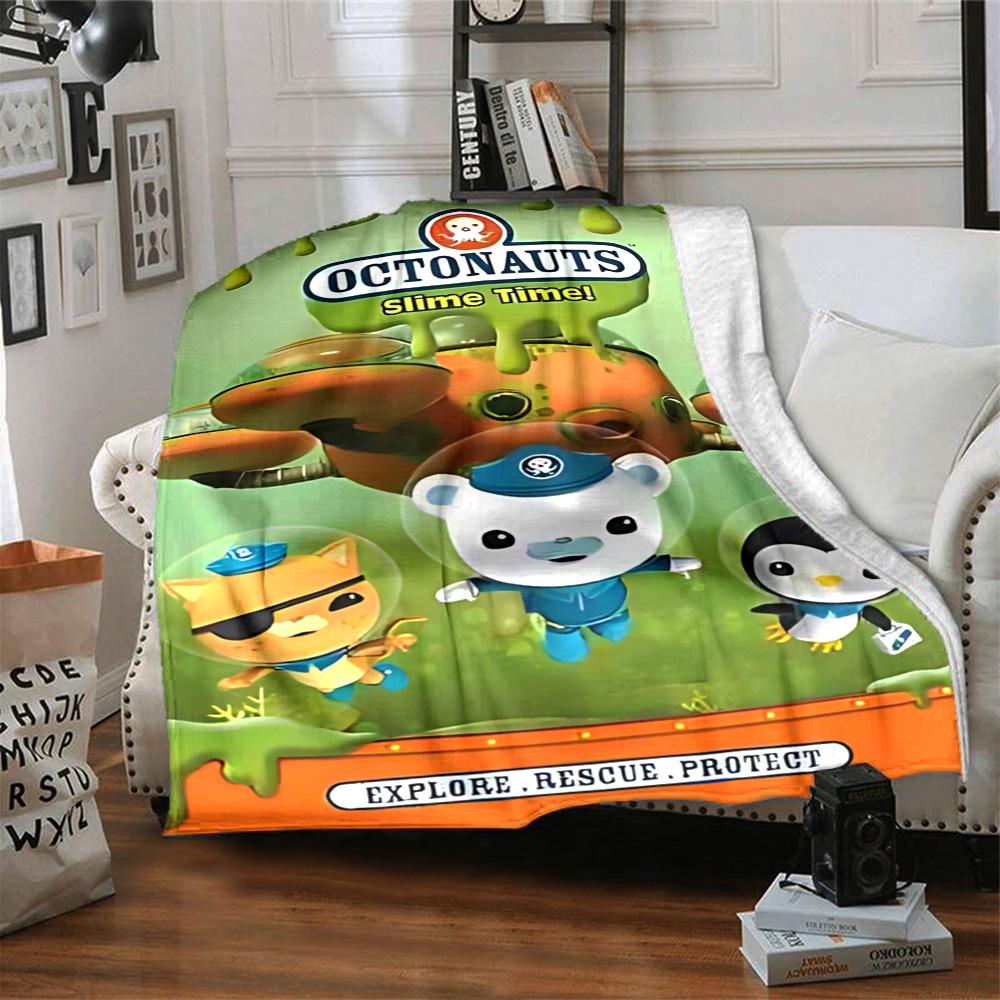 1pc Octonauts Adventure Quest flannel Blanket for Super Soft Cute Comfort Blanket for Travel Bedding Couch Sofa Blanket Y73016